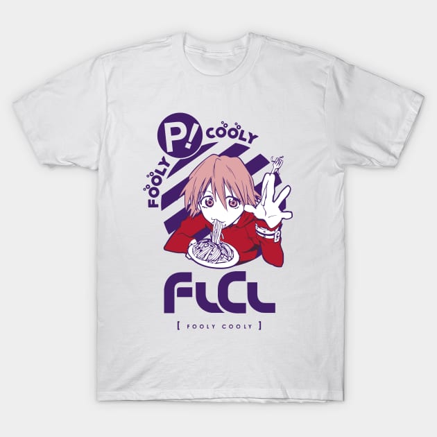 FLCL Haruko Haruhana T-Shirt by paisdelasmaquinas